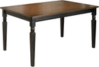 Signature Design by Ashley Whitesburg Cottage Dining Table, Seats up to 6, Brown & Antique White - Grand Goldman