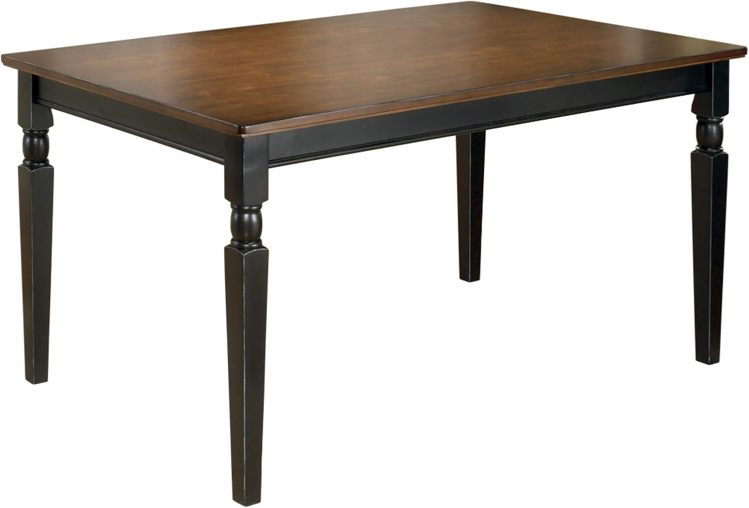Signature Design by Ashley Whitesburg Cottage Dining Table, Seats up to 6, Brown & Antique White - Grand Goldman