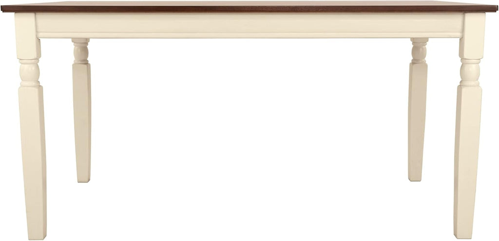 Signature Design by Ashley Whitesburg Cottage Dining Table, Seats up to 6, Brown & Antique White - Grand Goldman