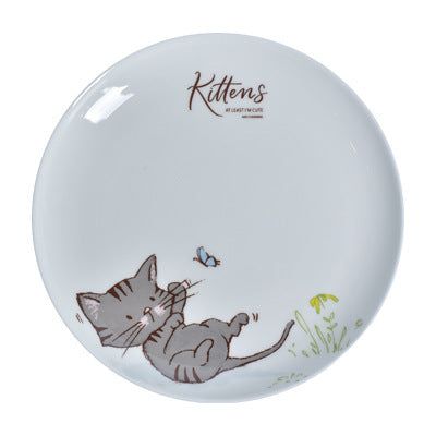 Simple Cat Ceramic Western Dish Bone China Breakfast Plate Household Tableware - Grand Goldman