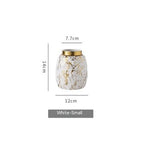 Simple And Modern Gold-painted Light Luxury Living Room Ceramic Vase - Grand Goldman