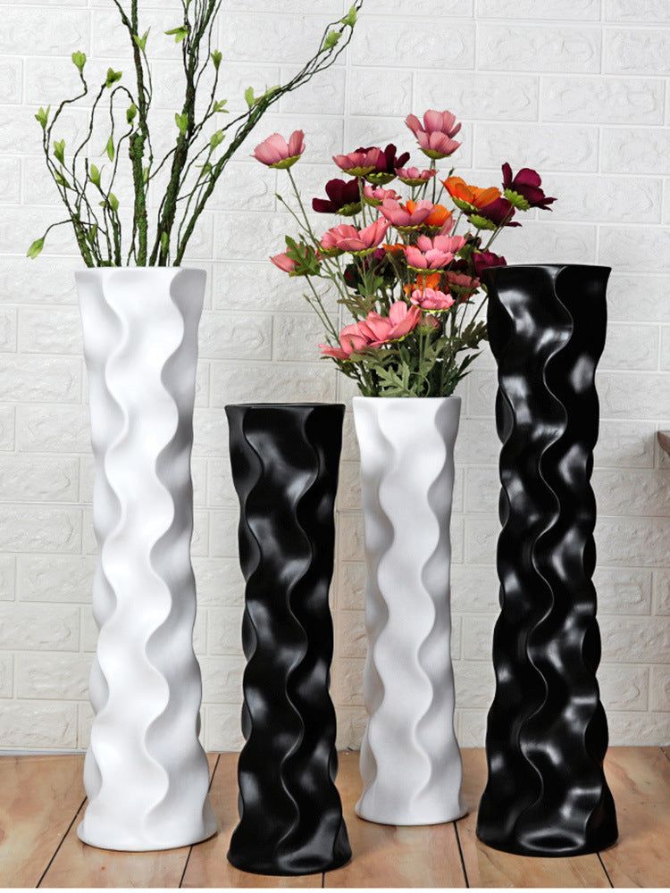 Simple Ceramic Large Floor Vase - Grand Goldman