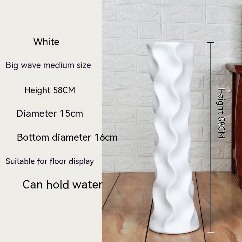 Simple Ceramic Large Floor Vase - Grand Goldman