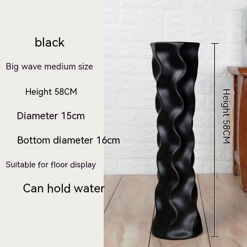 Simple Ceramic Large Floor Vase - Grand Goldman