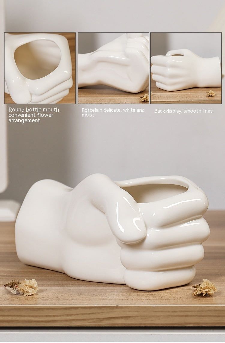 Simple Ceramic Vases Home Furnishings Living Room Flower Arrangements - Grand Goldman