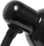 Simple Designs LD1003-BLK Basic Metal Desk Lamp with Flexible Hose Neck for Office, Living Room, Bedroom, College Dorm, Bookshelf, Black - Grand Goldman