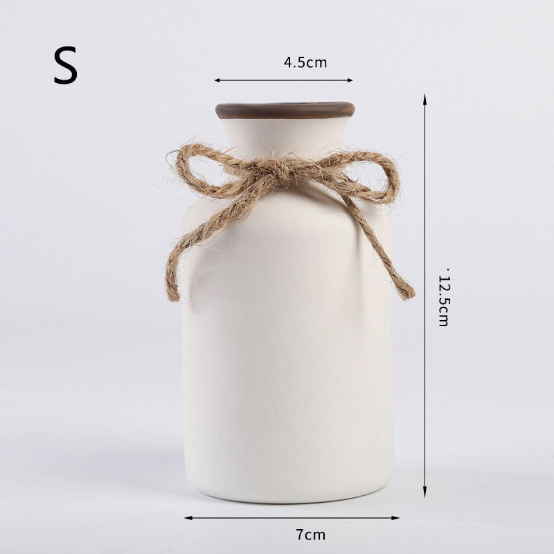 Simple European Ceramic Vase For Home Decoration - Grand Goldman
