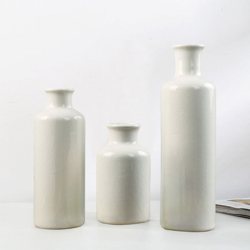 Simple European Ceramic Vase For Home Decoration - Grand Goldman