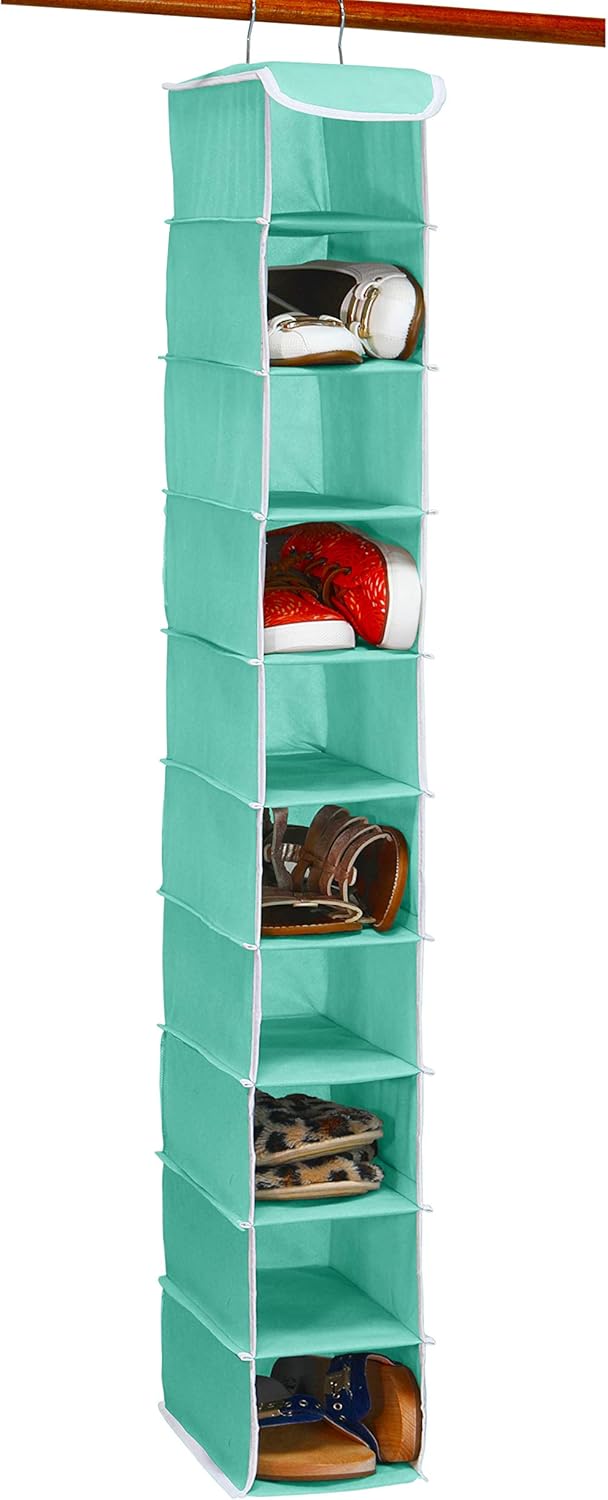 Simple Houseware 2 Pack 10 Shelves Hanging Organizer, Grey - Grand Goldman