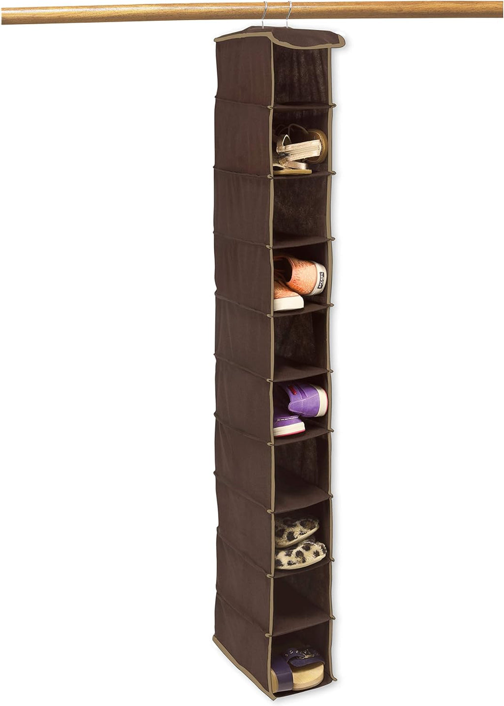 Simple Houseware 2 Pack 10 Shelves Hanging Organizer, Grey - Grand Goldman