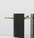 Simple Modern Abstract Athlete Sculpture Ornament - Grand Goldman