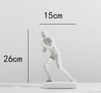 Simple Modern Abstract Athlete Sculpture Ornament - Grand Goldman