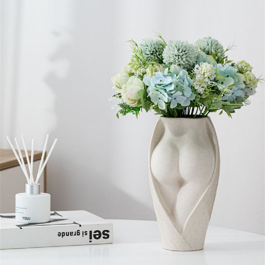 Simple Modern Ceramic Flower Vase - Grand Goldman
