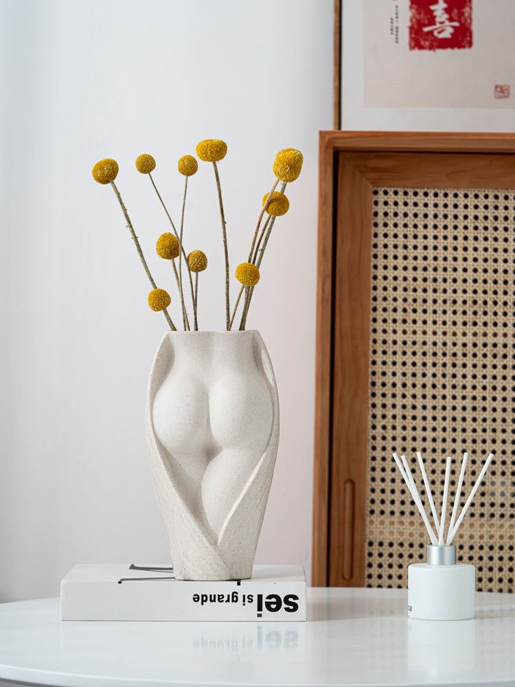 Simple Modern Ceramic Flower Vase - Grand Goldman