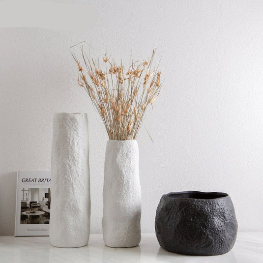 Simple Nordic Handmade Ceramic Creative Natural Vase - Grand Goldman