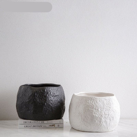 Simple Nordic Handmade Ceramic Creative Natural Vase - Grand Goldman