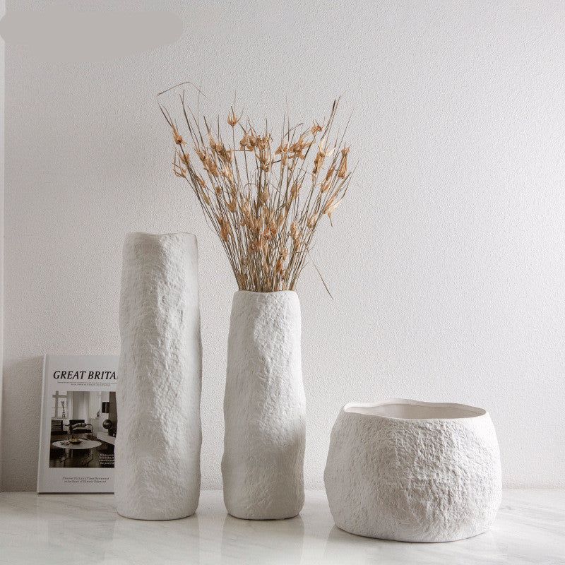 Simple Nordic Handmade Ceramic Creative Natural Vase - Grand Goldman