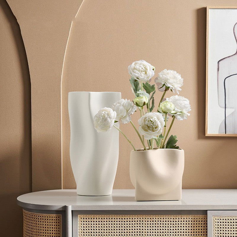Simple Nordic Morandi Ceramic Vase Ornaments - Grand Goldman