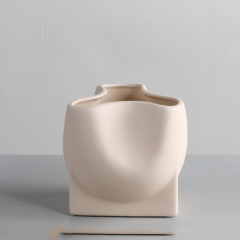 Simple Nordic Morandi Ceramic Vase Ornaments - Grand Goldman