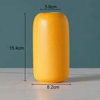 Simple Solid Color Ceramic Vases European Flower Arrangement Plant Pots - Grand Goldman