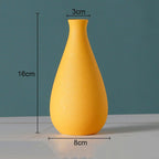 Simple Solid Color Ceramic Vases European Flower Arrangement Plant Pots - Grand Goldman