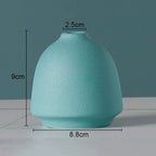 Simple Solid Color Ceramic Vases European Flower Arrangement Plant Pots - Grand Goldman