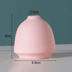 Simple Solid Color Ceramic Vases European Flower Arrangement Plant Pots - Grand Goldman