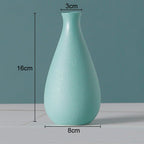 Simple Solid Color Ceramic Vases European Flower Arrangement Plant Pots - Grand Goldman
