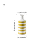 Simple semi - handmade ceramic vase - Grand Goldman