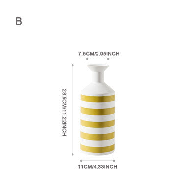 Simple semi - handmade ceramic vase - Grand Goldman