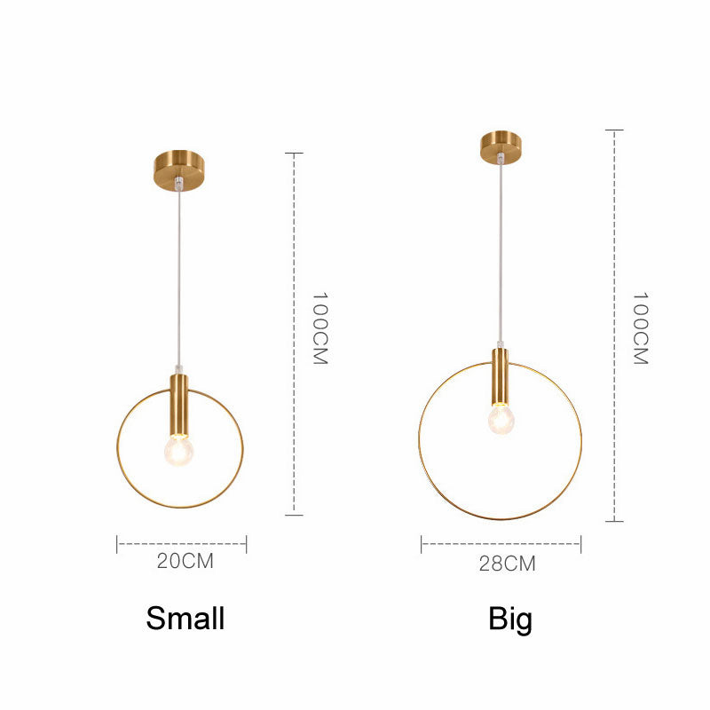 Simple wrought iron post-modern chandelier - Grand Goldman