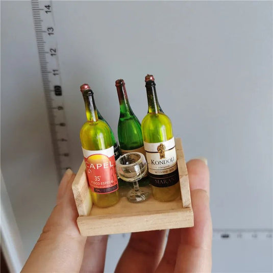 Simulated Food Box Japan Korea Sushi Food Fridge Sticker Silicone Magnetic Sticker Wooden Mini Red Wine Ornaments Kitchen Decor - Grand Goldman