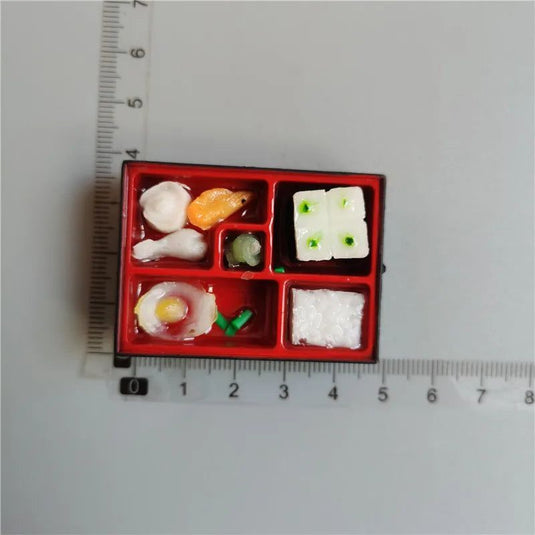 Simulated Food Box Japan Korea Sushi Food Fridge Sticker Silicone Magnetic Sticker Wooden Mini Red Wine Ornaments Kitchen Decor - Grand Goldman