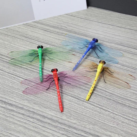 Simulation Dragonfly 12cm Home Living Room Bedroom Wall Decoration Magnetic Refrigerator Stickers Gardening Decoration Crafts - Grand Goldman