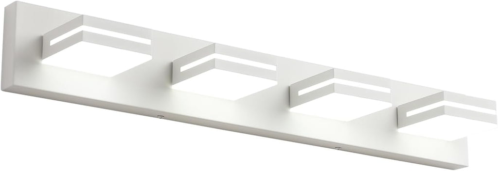 SineRise LED Modern Bathroom Vanity Light Fixtures (3-Light, 24-Inch), Matte Black Modern Acrylic Bathroom Wall Lighting Fixtures Over Mirror (Cool White 6000K) - Grand Goldman