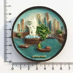 Singapore Fridge Magnet Souvenirs Attractions Punch Merlion 3d Tourist  Fluorescent Magnetic Fridge Stickers Collection Gifts - Grand Goldman