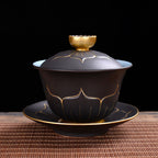 Single Ceramic Large Master Cup Kung Fu Tea Set - Grand Goldman
