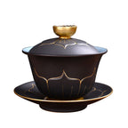 Single Ceramic Large Master Cup Kung Fu Tea Set - Grand Goldman