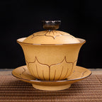 Single Ceramic Large Master Cup Kung Fu Tea Set - Grand Goldman