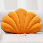 Sioloc Shell Pillows,Seashell Shaped Accent Throw Pillows,Decorative Pillow Cushion Floor Pillow for Couch Bed(Ivory,13 X 10 in) - Grand Goldman