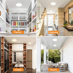 Slochi 2Pack Motion Sensor Ceiling Light Wired, 3000K/4000K/6500K Motion Sensor Light Indoor, 15W 1500LM 7 In Closet Lights Motion Sensored with Timer, Flush Mount Light for Hallway Wall Pantry, White - Grand Goldman