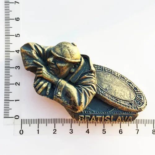 Slovak Fridge Magnets Capital Bratislava Slovakia Landmark Tourist Attractions Decorative Crafts Magnetic refrigerator sticker - Grand Goldman