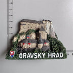 Slovak Fridge Magnets Capital Bratislava Slovakia Landmark Tourist Attractions Decorative Crafts Magnetic refrigerator sticker - Grand Goldman