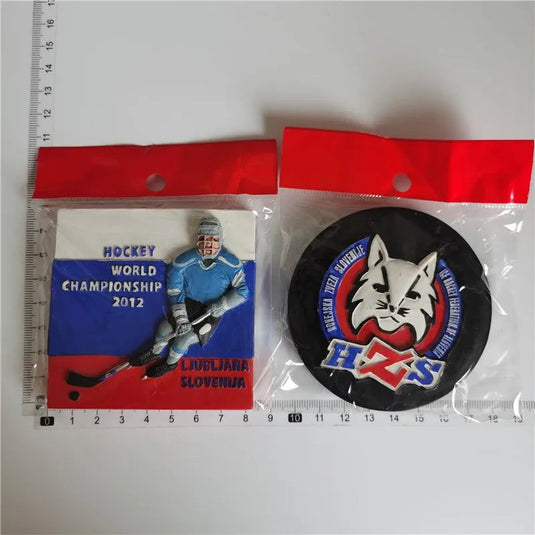 Slovenia Ljubljana Fridge Magnets European Travel Souvenir Magnetic Refrigerator Stick Ice Hockey World Championship Gifts - Grand Goldman