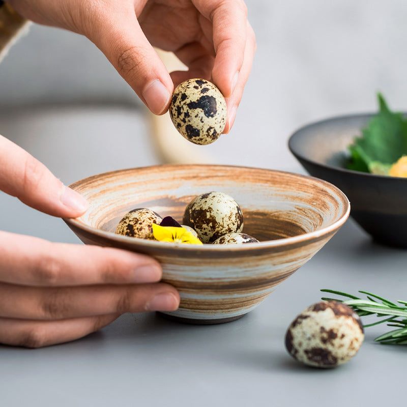 Small Plate Household Ceramic Japanese Tableware - Grand Goldman