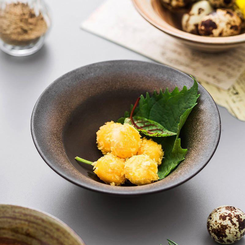 Small Plate Household Ceramic Japanese Tableware - Grand Goldman