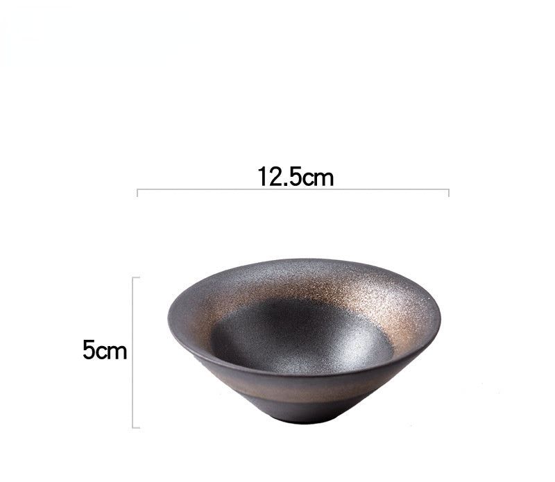 Small Plate Household Ceramic Japanese Tableware - Grand Goldman