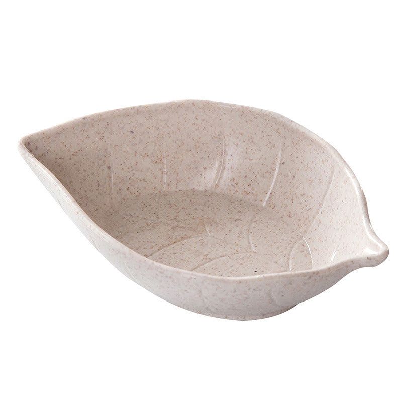 Small Straw Leaves Saucer Creative Snacks Plate Japanese Style Tableware Vinegar Dish - Grand Goldman