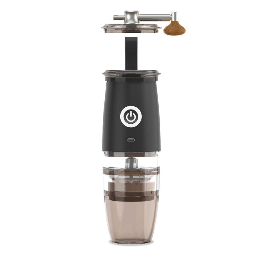 Small Coffee Machine Portable Coffee Bean Grinder USB Electric Manual Integrated - Grand Goldman