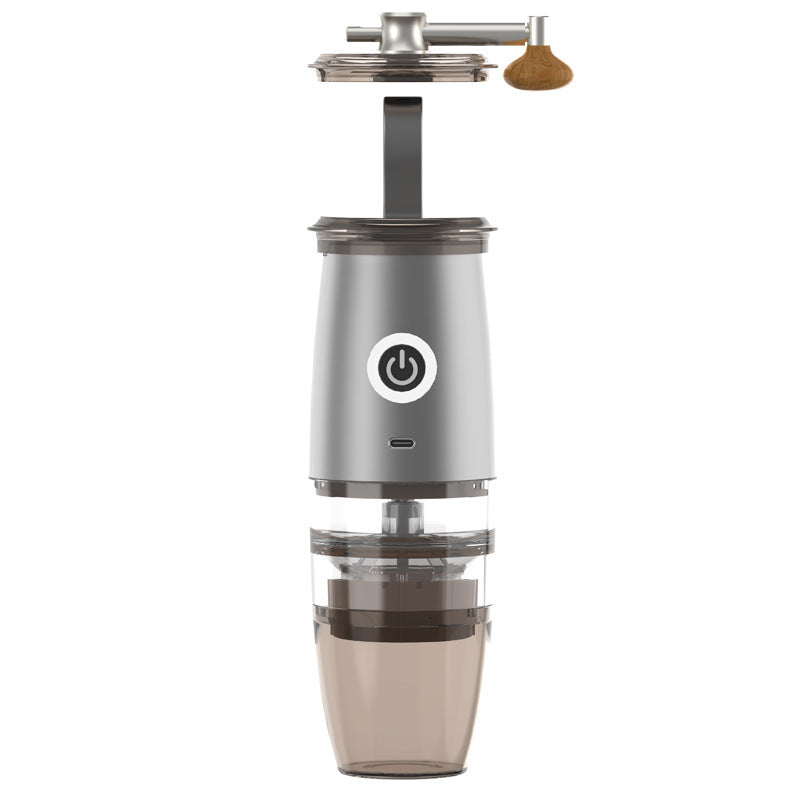 Small Coffee Machine Portable Coffee Bean Grinder USB Electric Manual Integrated - Grand Goldman